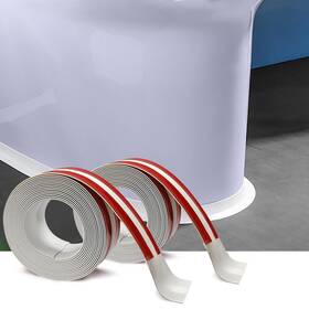 Peunitory 765169527149 2 Pack Caulk Tape For Bath And Kitchen Self Adhesive Caulking Strip Toil