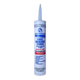 49061 Phenoseal Vinyl Adhesive Caulk Translucent 10 Fl Oz Inch Does It All Whole Home New