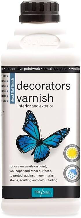 Casdvdf1l Polyvine Decorators Dead Flat Varnish Quart 1 Litre