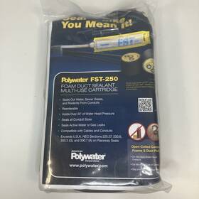 Polywater 027868045721 Fst-250kit1 Fst Duct Sealant Water Block Foam Kit Multi-use Cartridge