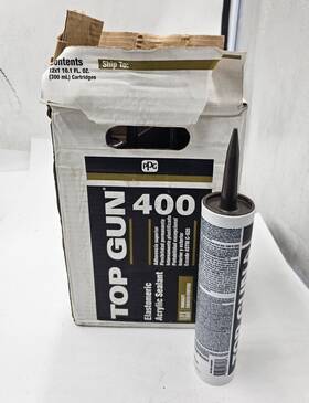 1418d Ppg Qty 12 Top Gun 400 Elastomeric Acrylic Sealant Urethane 10.1 Fl Oz