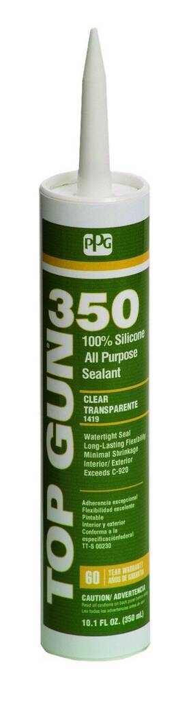 Ppg Paints 726890260095 Top Gun 350 Sealant 100% All-purpose For Both Indoor And Outdoor Use