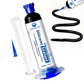 Prazischutz 797606646656 Rtv Silicone Adhesive Sealant - High Temperature 30ml/1oz Black