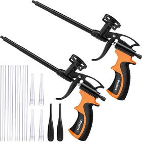 Orange2 Preciva 02454 2 Pcs Spray Foam Gun Upgrade Pu Expanding Foaming