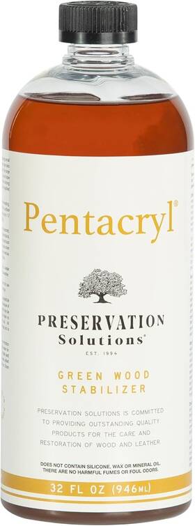 Ax-ay-abhi-107361 Preservation Solutions Pentacryl Green Wood Stabilizer - Premium Woodturning And Carving 1 Quart