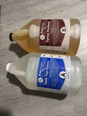 Pro Marine 810026271908 2 Gallon Home Bottle Crystal Clear Table Top Epoxy Resin Pack