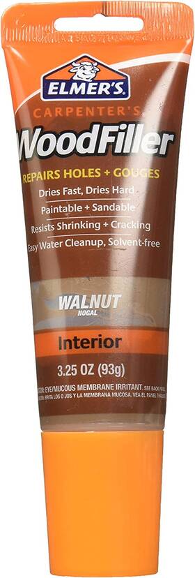 E859 Products 445050161104 Carpenters Wood Filler 3.25-ounce Tube Walnut