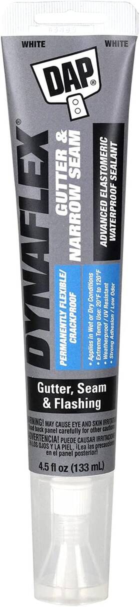7079818399 Products Dynaflex Gutter And Narrow Seam Advanced Elastomeric Waterproofer White 4.5 Oz