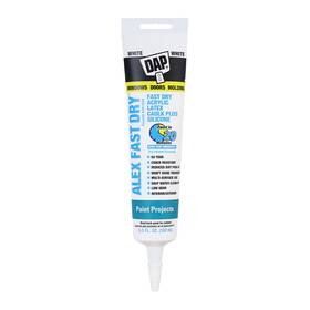 7079818978 Products Alex Fast Dry 5.5 Oz White Acrylic Latex Caulk Plus Silicone