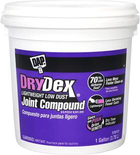 7079810120 Products Inc. Drydex Lightweight Low Dust Joint Compound Pink/white 1 Gal