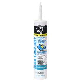 7079818425 Products Inc Alex Fast Dry 10.1 Oz White Acrylic Latex Silicone Caulk