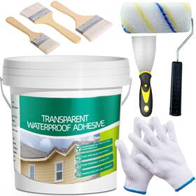 Qiveaory 016392466089 2.5kg/101fl.oz Transparent Waterproof Coating Invisible