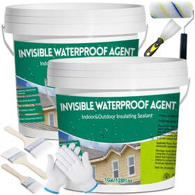 Fangshui03 Qiveaory 2gal/256fl.oz Transparent Waterproof Coating Invisible