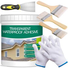 Fangshui04 Qiveaory 1kg/36fl.oz Transparent Waterproof Coating Invisible