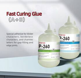 P-260ab Qomolangma 6601003651800 Fast Curing Glue Ab For Channel Letter 500 Ml