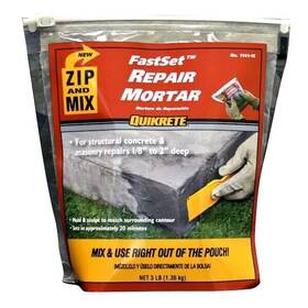 280836 Quickrete Quikrete 3 Lb. Zip And Mix Repair Concrete Mortar