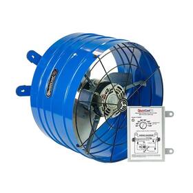Quietcool 811658021992 Afg -2.0 Attic Fan For Gable Vents - 1945 Cfm Adjustable Thermostat 20ft