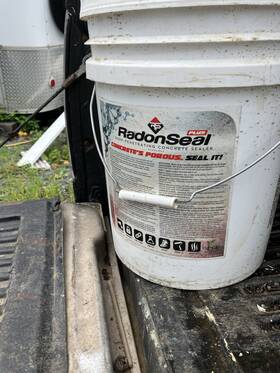 Radonseal 856255006027 Deep-penetrating Concrete Sealer Basement Waterproofing And Radon Mitigation Plus