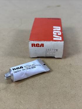 141729 Rca Vintage Nos Nib Rtv Silicone Rubber Sealant 1/4 Oz New