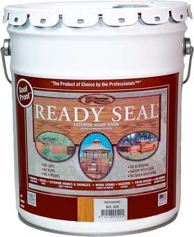 Ready Seal 313111026006 520 Exterior Stain And Sealer For Wood 5 Gallon Redwood New Dented Can