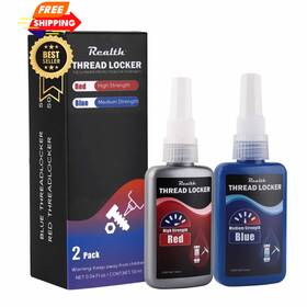 Tl-2p50ml Realth 50ml-2 Pack Threadlocker Blue And Red Medium Strength Blue/red