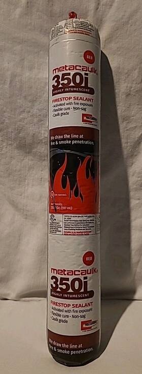 350i Rectorseal 021449666114 Metacaulk Highly Intumescent Firestop Sealant Red # 66611 Sausage 20.2 Oz