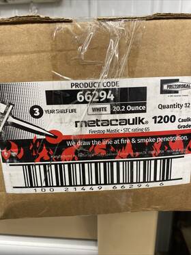 Mc1200 Rectorseal 66294 Metacaulk Firestop Sealant Stc 65 20.2oz Sausage White