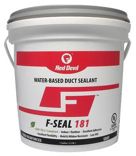 Red Devil 075339003466 1 Gallon Gray Fiber Reinforced Hvac Water Based Duct Sealant Ul 181