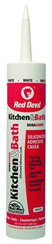 Red Devil 075339004067 0406 Duraguard Kitchen And Bath Siliconized Acrylic Caulk 10.1 Oz W