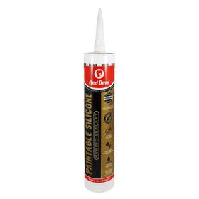0985 Red Devil 075339028186 Paintable Silicone Hybrid Sealant 9 Oz. White 1 Pack
