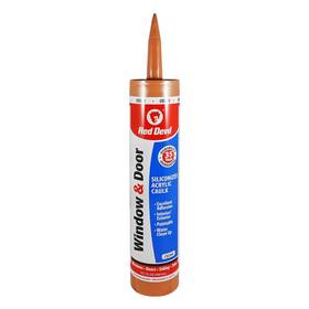 084630 Red Devil 075339084632 Window And Door Siliconized Acrylic Caulk 10.1 Oz Cedar 10 Ounce