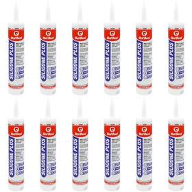 076712 Red Devil Silicone Plus Muti-purpose Sealant 0767 10.1 Oz. Clear Pack Of 12