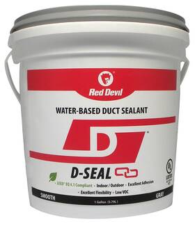 0841di2 Red Devil 0841di D-seal Smooth Water Based Duct Sealant 1 Gallon Gray 2 Pack