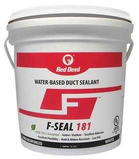 0841dw Red Devil F-seal 181 Fiber Reinforced Water Based Duct Sealant 1 Gallon White