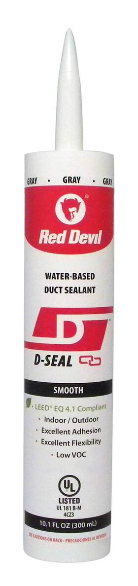 0846di24 Red Devil 0846di D-seal Smooth Water Based Duct Sealant 10.1 Oz Gray 24 Pack