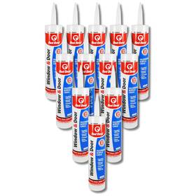 087612 Red Devil Window And Door Siliconized Acrylic Caulk Clear 10.1 Oz Pack Of 12