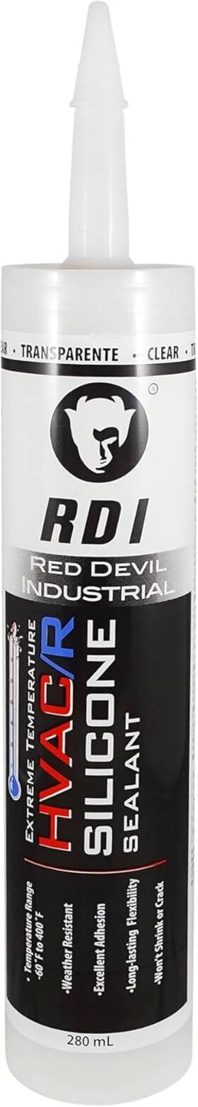 089712 Red Devil 0897 Extreme Temperature Hvac/r Silicone Sealant 12 Pack Clear