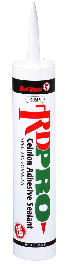 09270i12 Red Devil Rd Celulon Adhesive Sealant 10.1 Oz. Clear 12 Pack