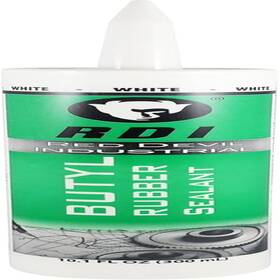 Red Devil 705353713934 Butyl Rubber Sealant 10.1oz White Paintable Waterproof Outdoor Industrial
