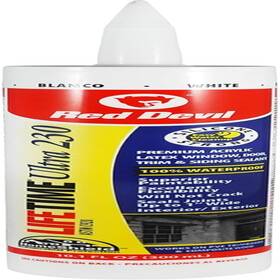 0770 Red Devil 744759581778 Lifetime Ultra 230 Premium Elastomeric Acrylic Latex White