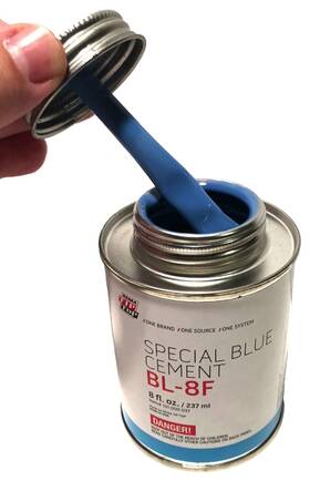 Bl-8f Rema Tip Top 844482003995 Special Blue Rubber Bonding Can - 8 Fl. Oz. / 237 Ml