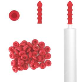 Respleiej 313028224267 40 Pcs Caulk Caps Red Saving Cap Caulking Saver Cover Finishing Tool Tu