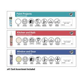 1000-000153 Retail First Inc 12 Inch H X 3 W Caulk Pop Card Each