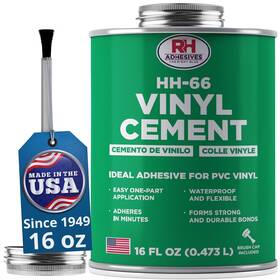 Hh-66 Rh Adhesives 445047121173 Vinyl Cement 16 Oz. Can - Adhesive Glue Repair Infla
