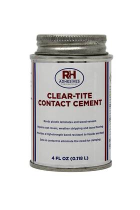 Rh Adhesives 696232962737 Clear-tite Contact Cement 4 Oz. Can -