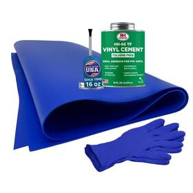 Rh Adhesives 850055057111 Vinyl Patch Kit Xl With 30-inch By 36-inch Reinforced Flexible Pvc 16 Oz. Ca