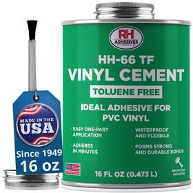 Hh66-tf-16oz Rh Adhesives Hh-66 Toluene Free Vinyl Cement 16 Oz - Waterproof High Strength Adhesive