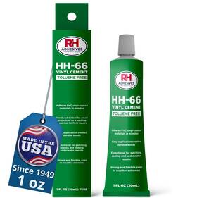 Hh66-tf-1oztube Rh Adhesives Hh-66 Toluene Free Vinyl Cement 1 Oz. Tube - Adhesive Oz