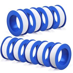 Rindion 774882183044 9 Rolls Plumbers Tape Waterproof Teflon Plumbing 1/2 Inchw X 394
