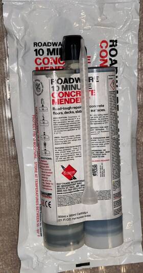 Ro-80300 Roadware 10 Minute Concrete Mender 300ml X Cartridge 21 Oz